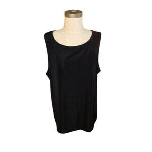 Chico's Size XL (3) Travelers Black 2 Piece Outfit Top + Matching Pants Slinky